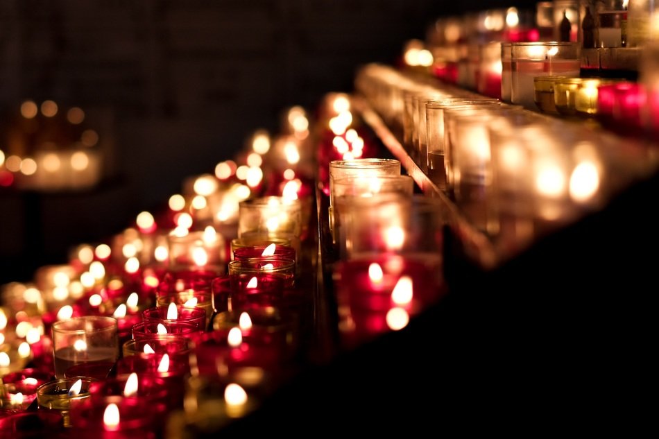 Candlelight church free image download