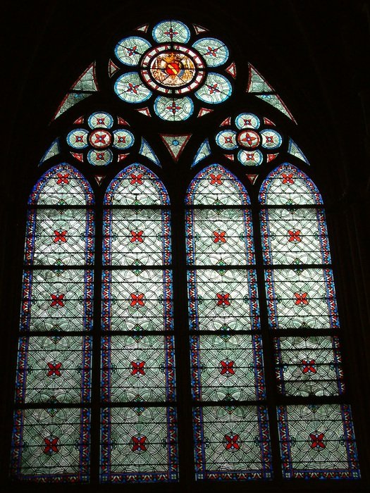 Paris notre dame stained glass window free image download