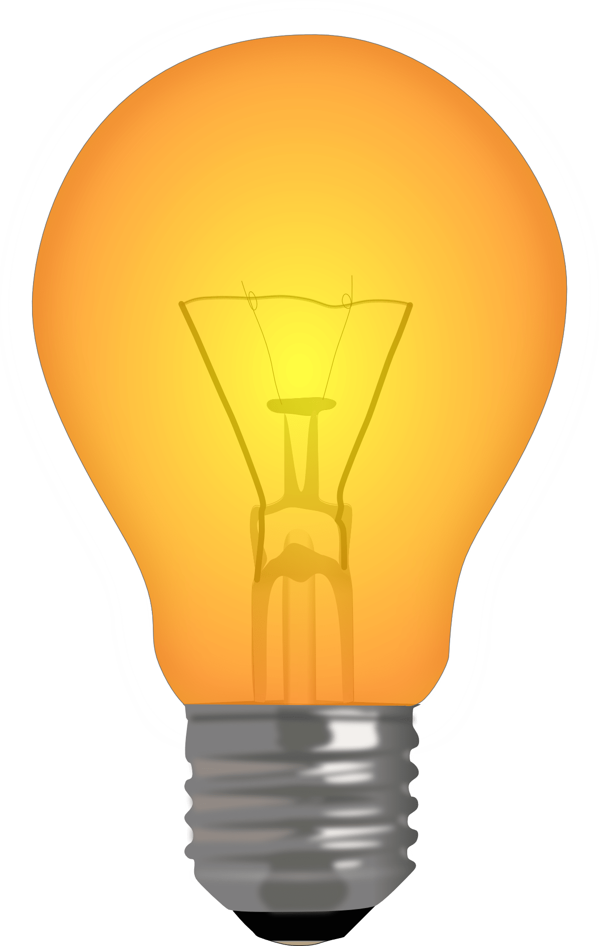 Light bulb filament drawing free image download