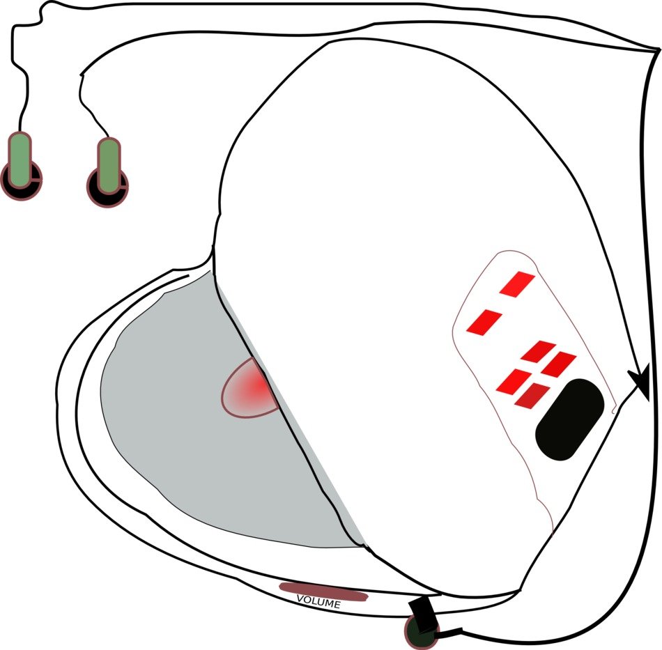 Drawing of a cd player free image download