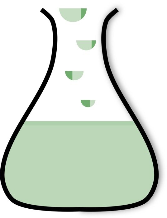 Reaction in a flask during an experiment in chemistry free image download