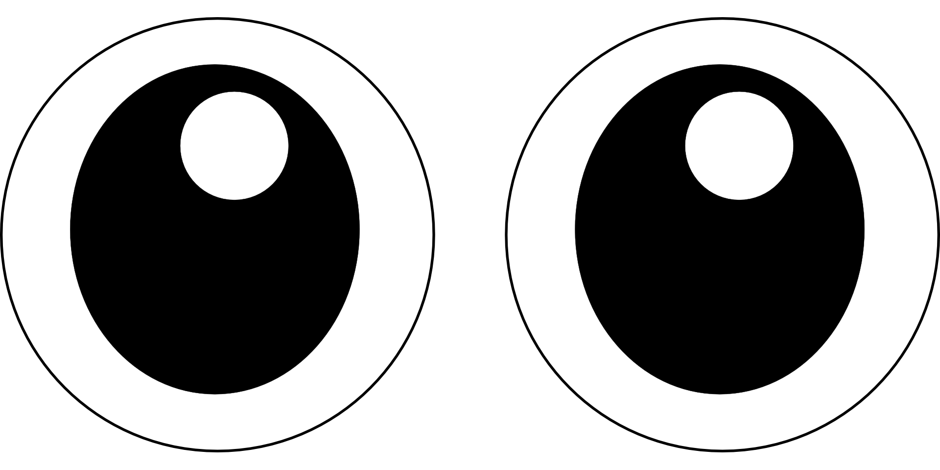 Drawn cartoon eyes free image download