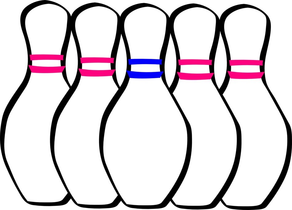 Bowling pins set drawing free image download