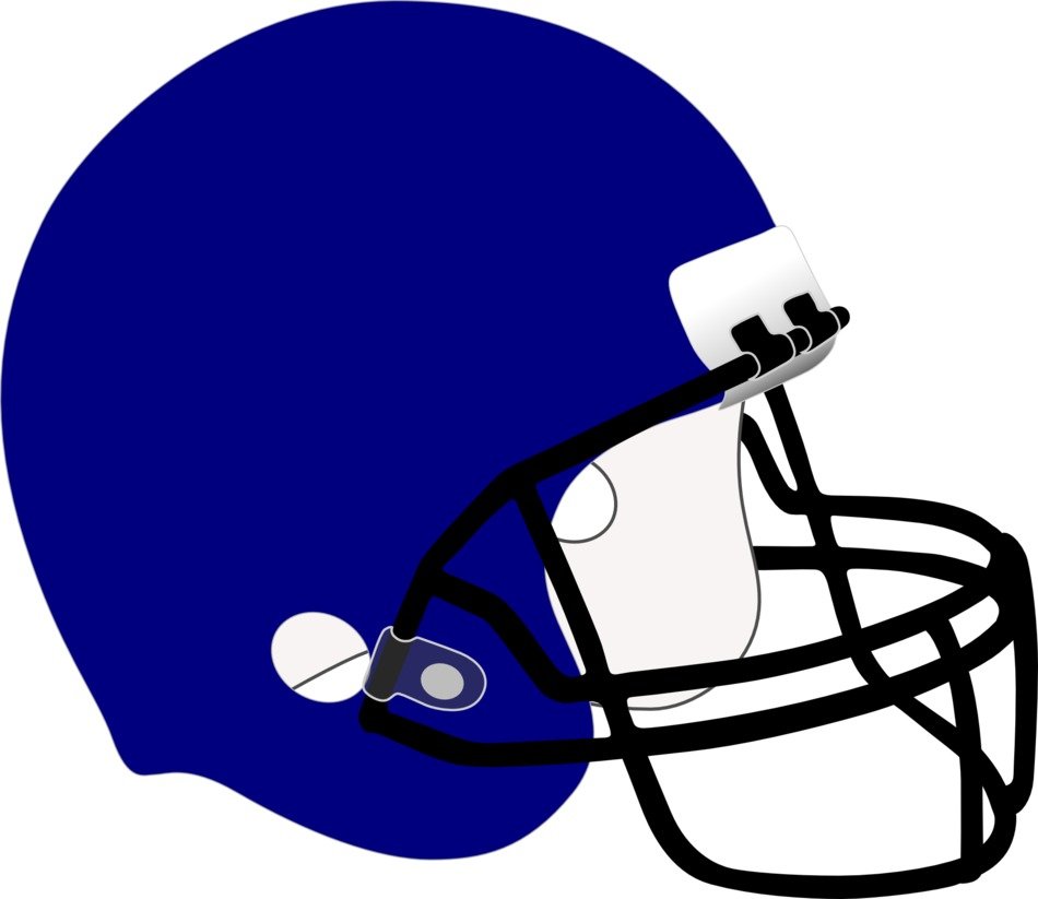 Blue football helmet free image download