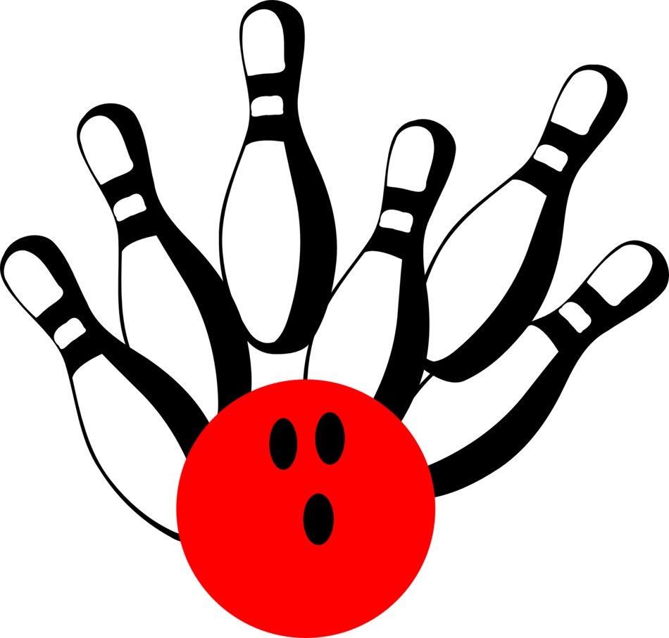 Bowling pins ball drawing free image download