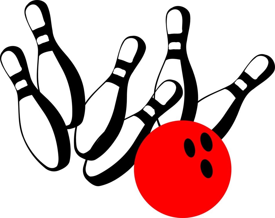 Falling down bowling pins free image download