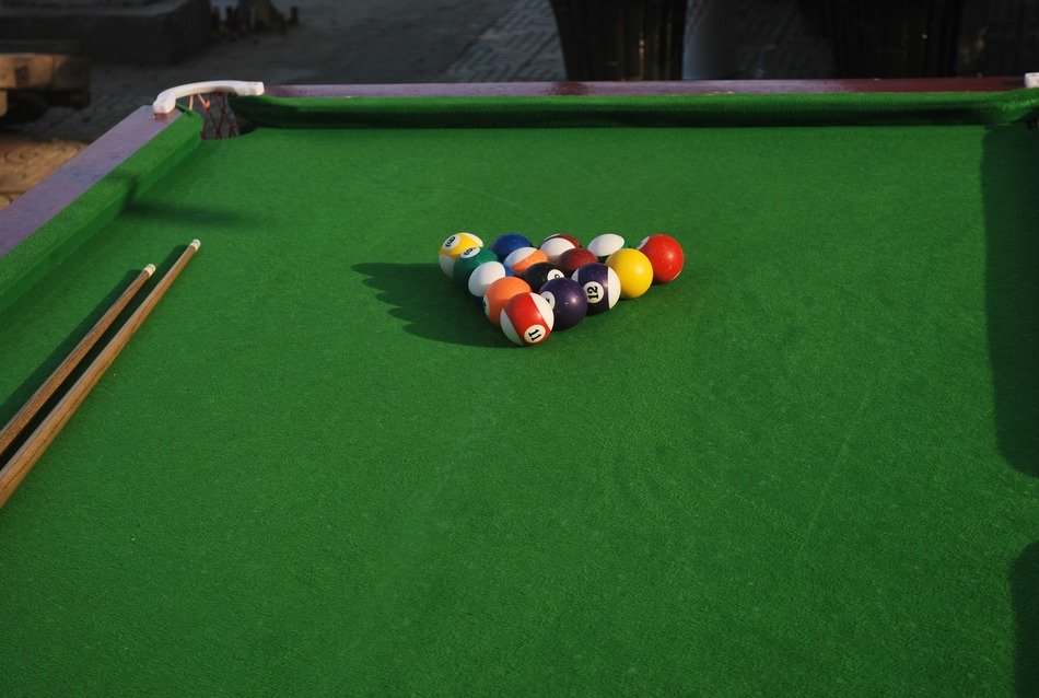 Billiard table balls free image download