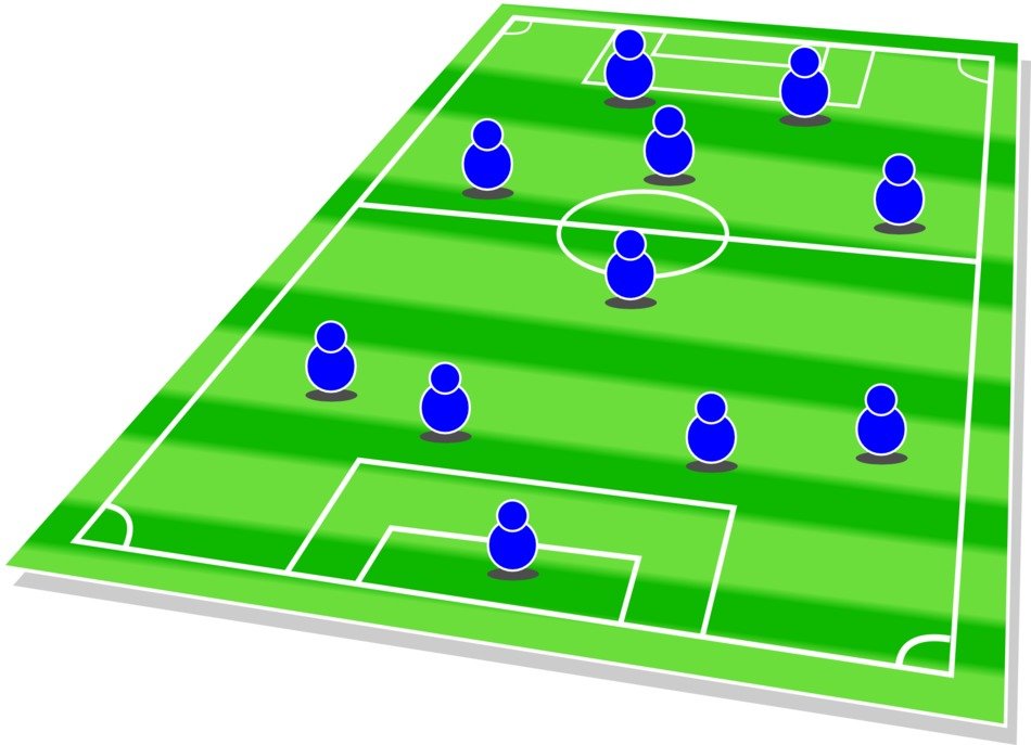 Soccer Pitch Field Diagram drawing free image download