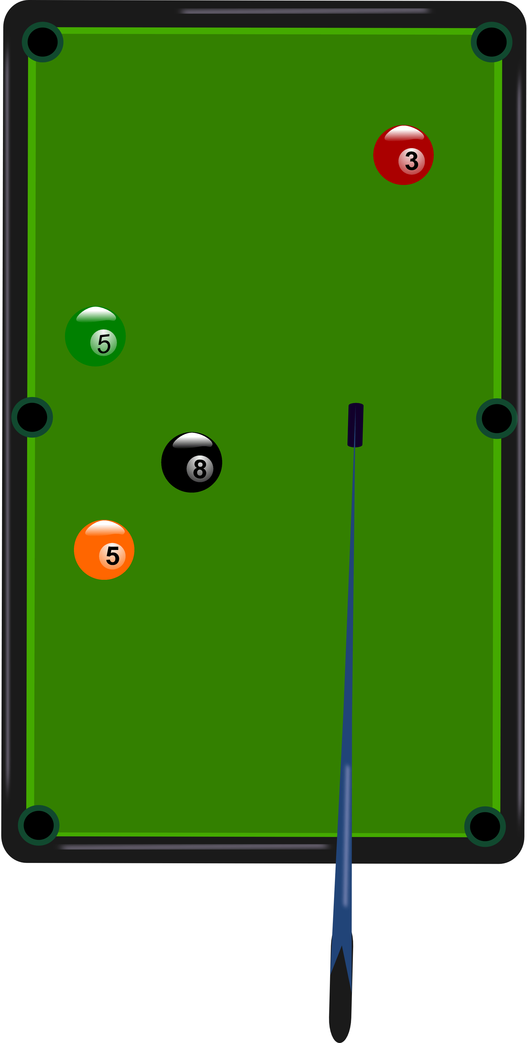 Green billiard table as a graphic image free image download
