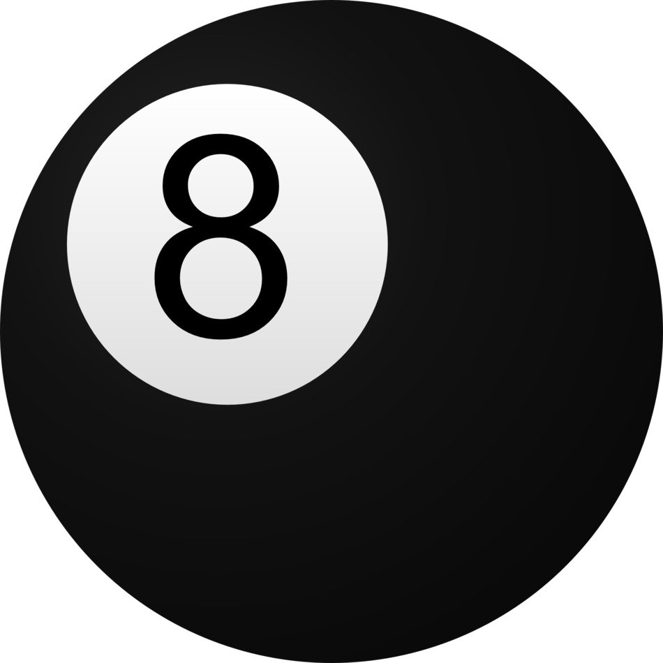Billiard ball 8 drawing free image download