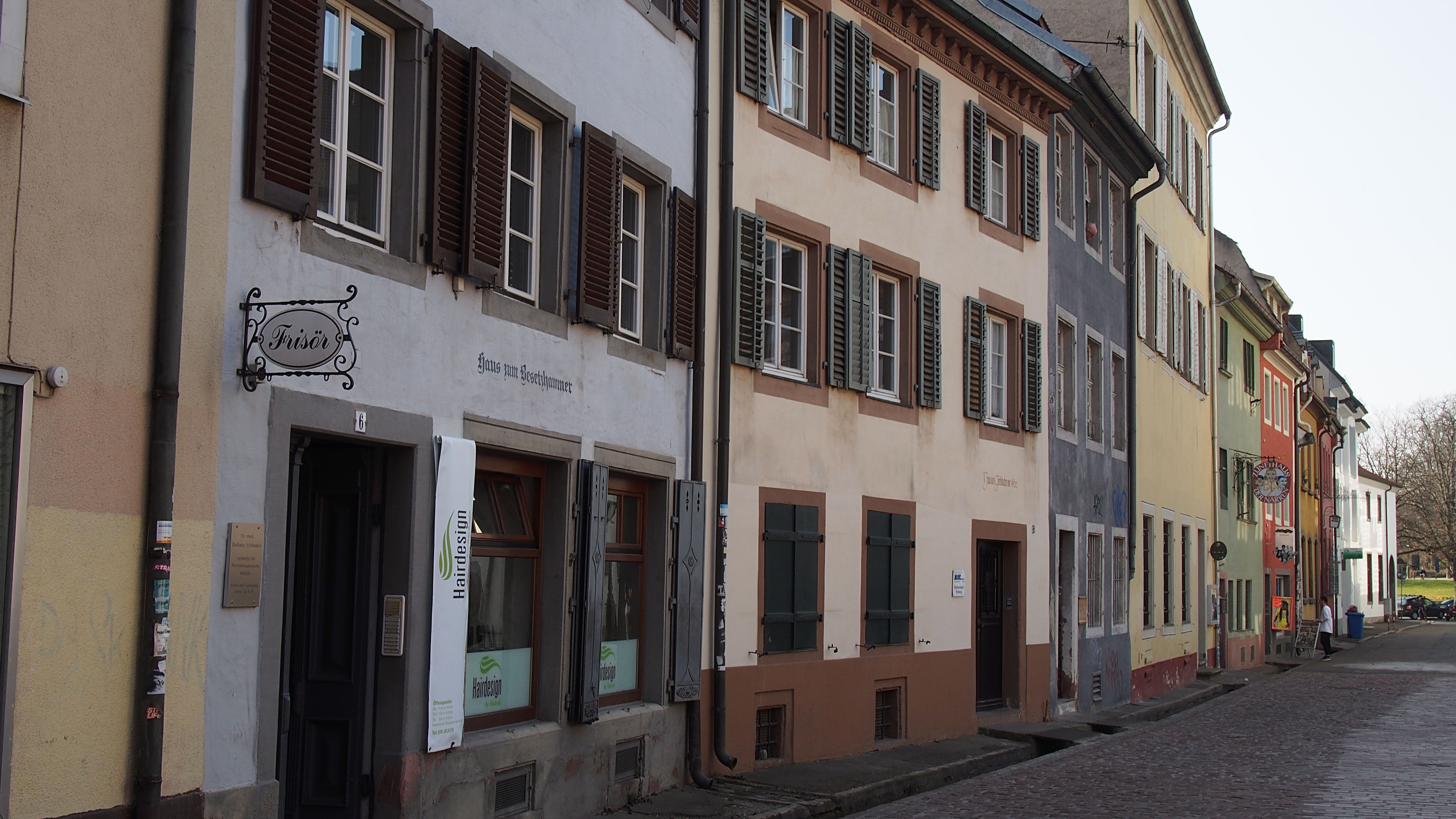 Houses in the old town of freiburg free image download