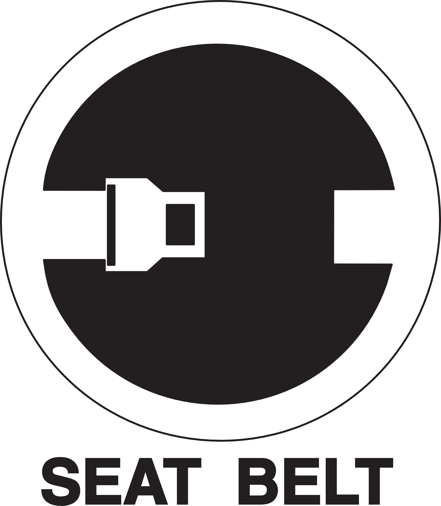 Seat belt sign free image download