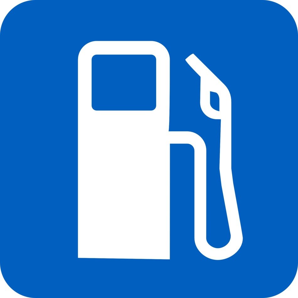 Blue gas station sign free image download
