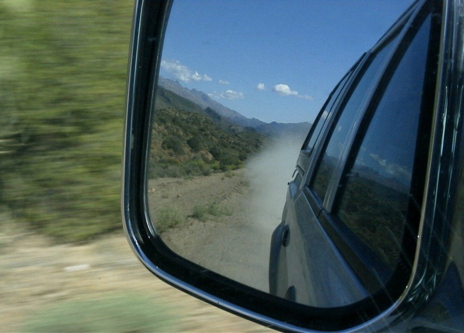 Car side mirror view free image download