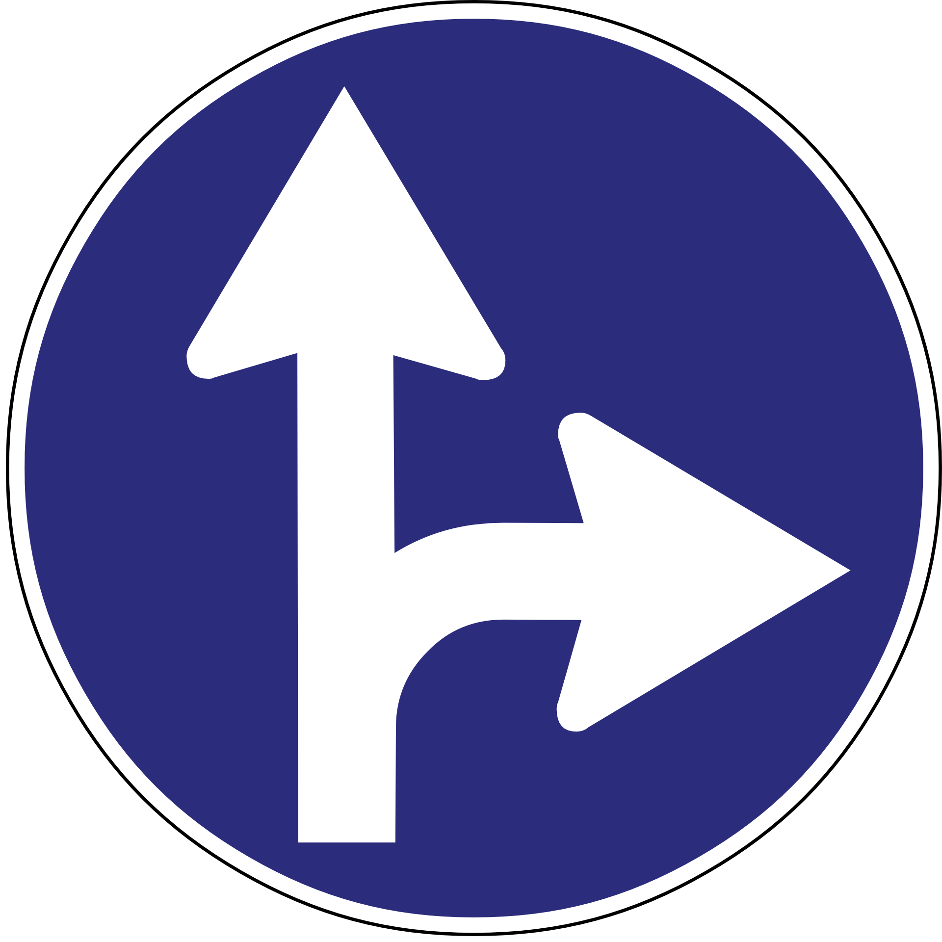 Sign with arrows for driving directions free image download
