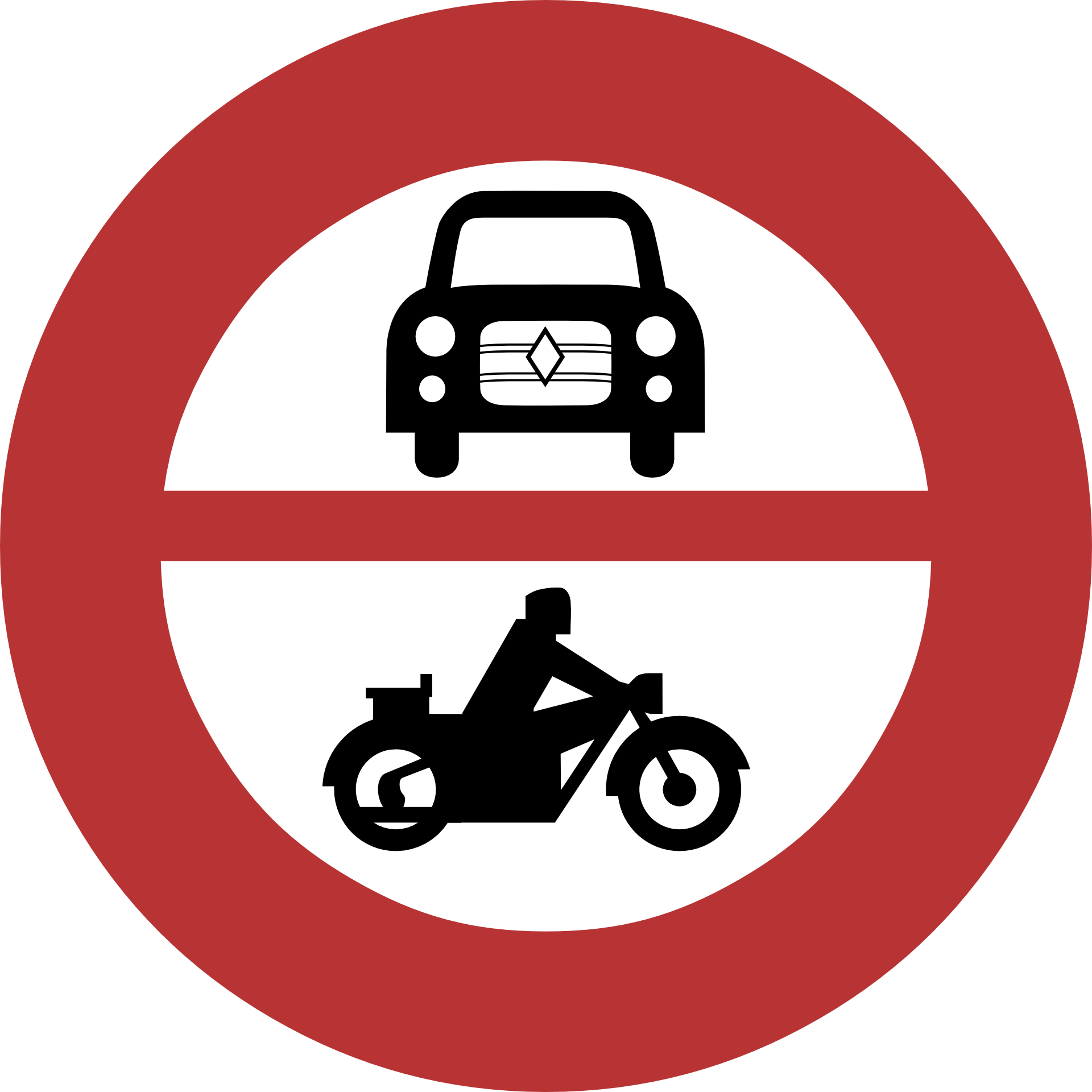 Forbidden nd road sign in germany free image download