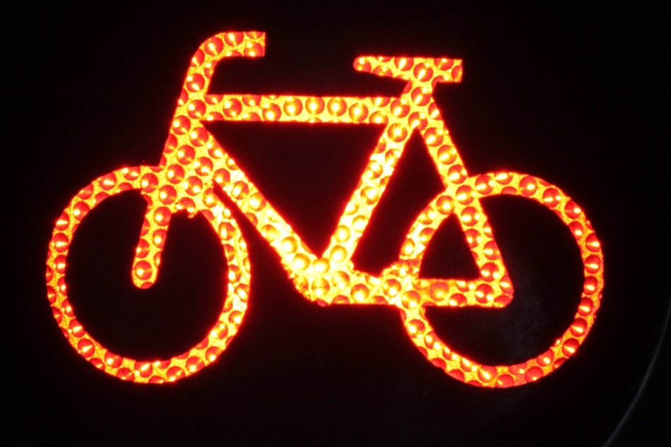 Red bright bike lights free image download