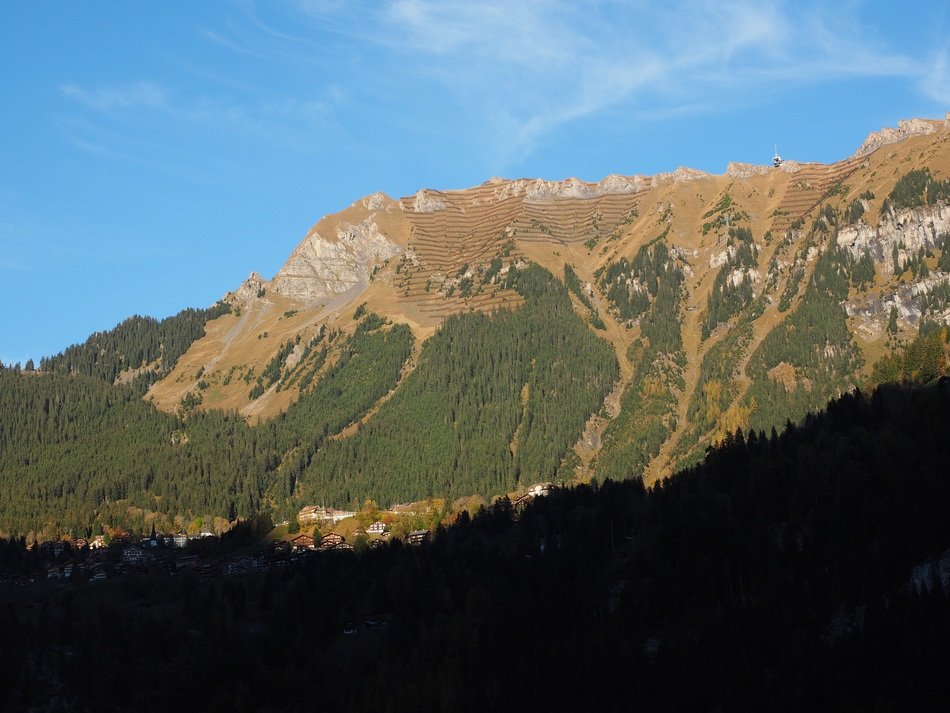 Panorama of the cable car in Lauterbrunnen free image download