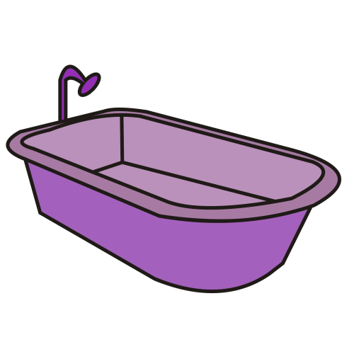 Purple bathtub free image download