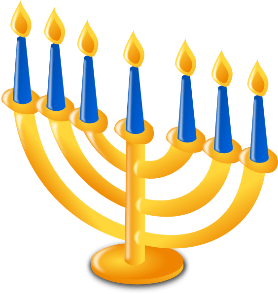 Hanukkah Candles At Vector Online free image download