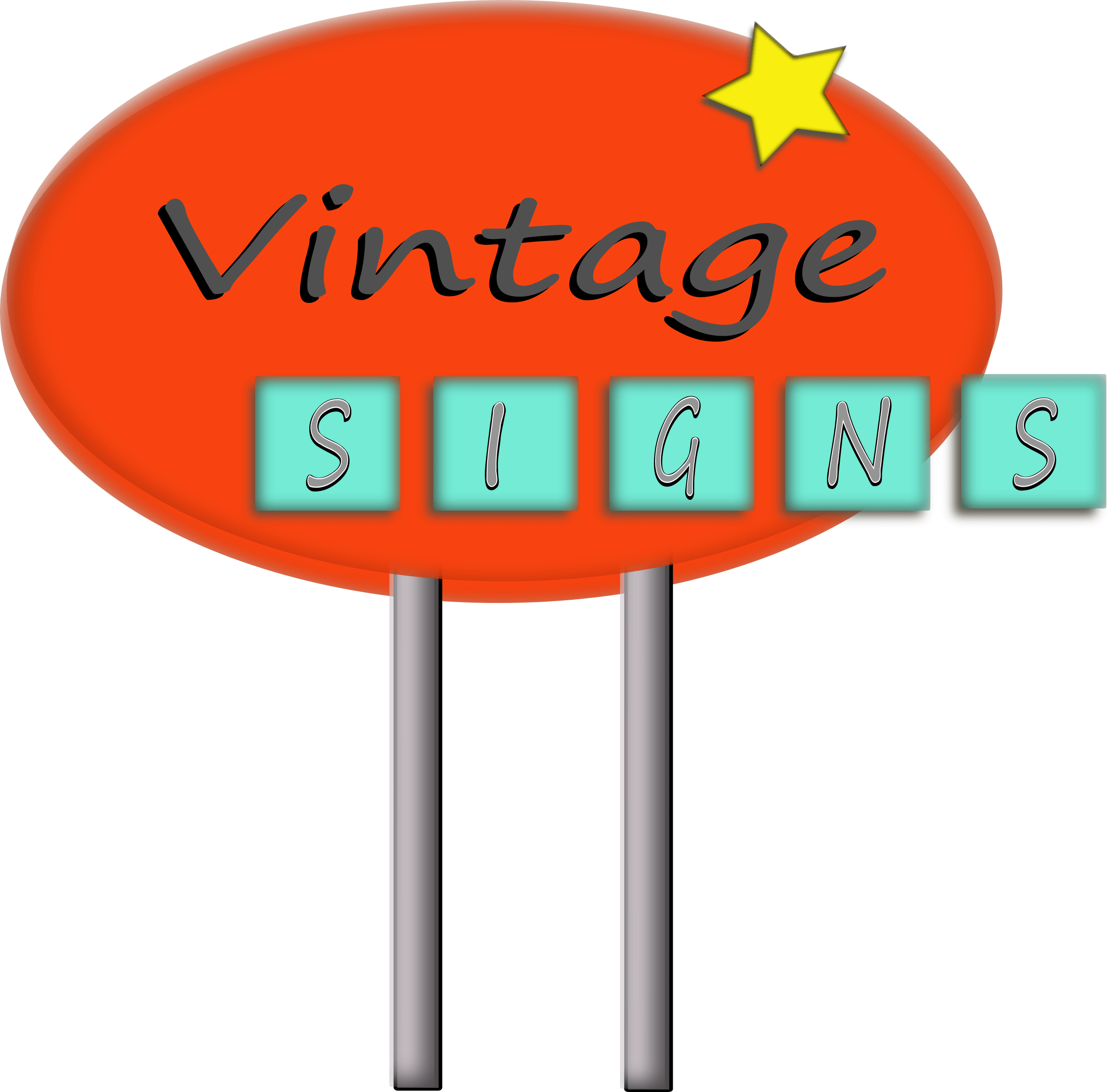 Vintage signs drawing free image download