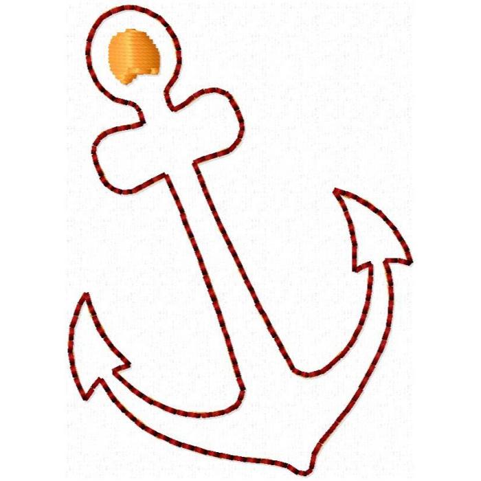 Anchor Mini Felt Applique free image download