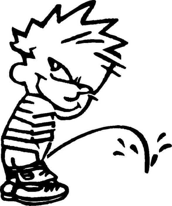 Little Boy Peeing Clipart