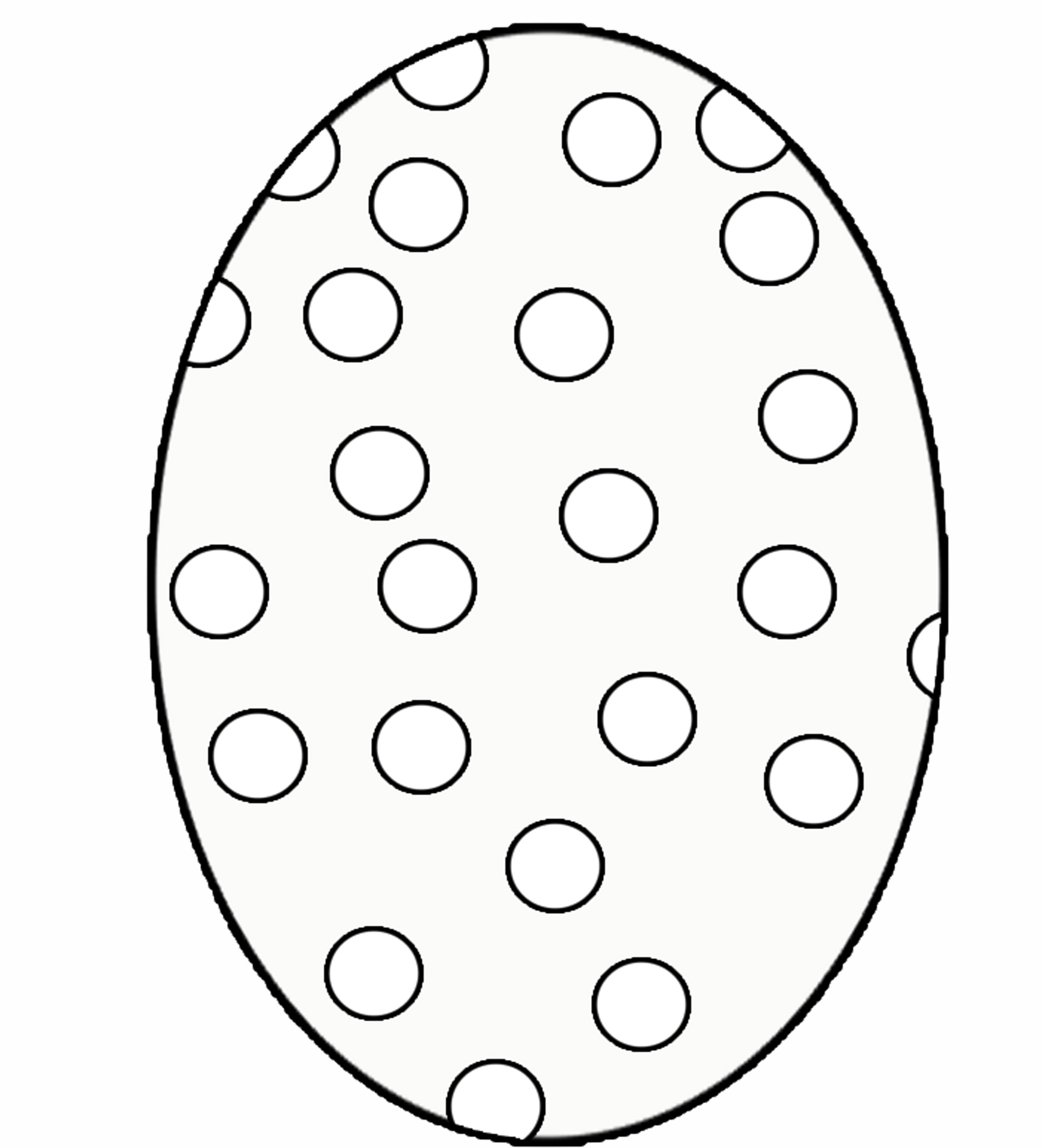 Black and white polka dot egg free image download
