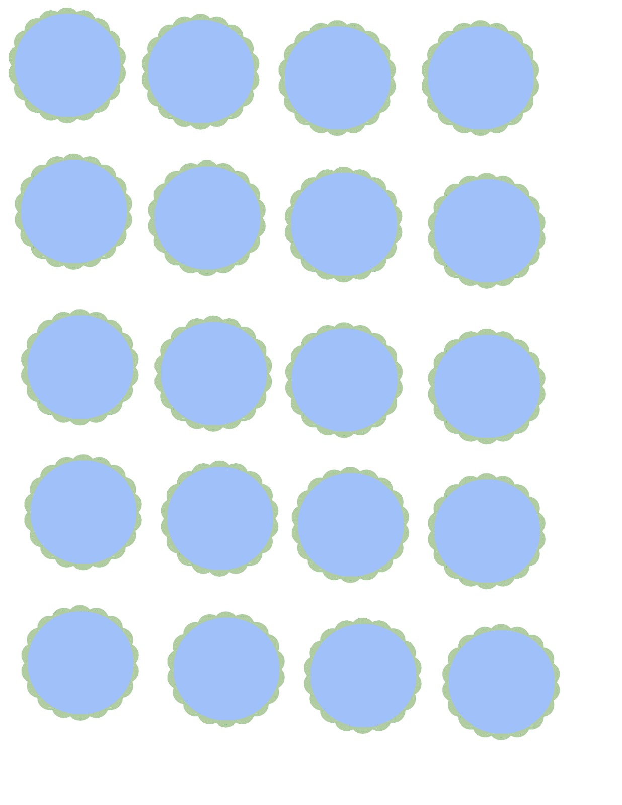 Blue circles on a white background free image download