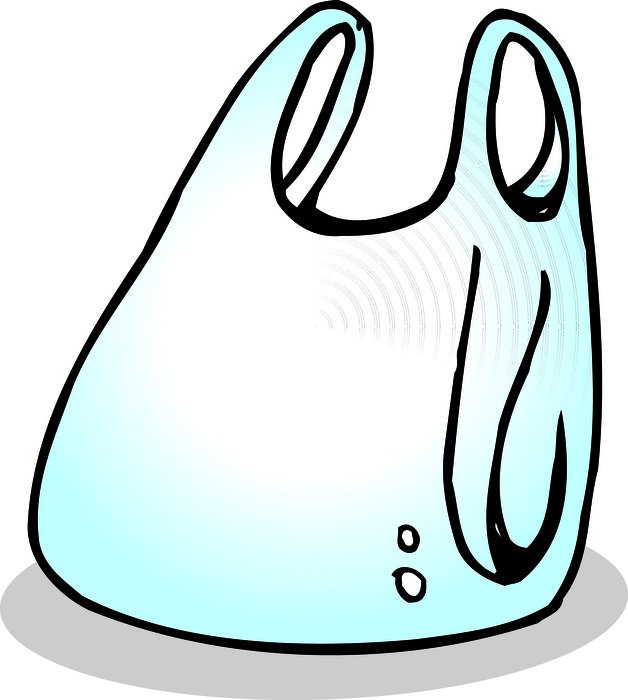 Drawing of a plastic bag for products free image download