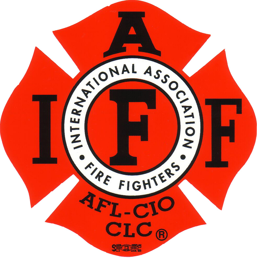 Illustration of the international association of fire fighters logo