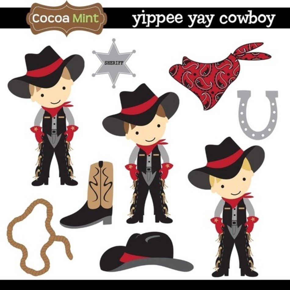 Yippee Yay Cowboy By Cocoamint On Etsy free image download