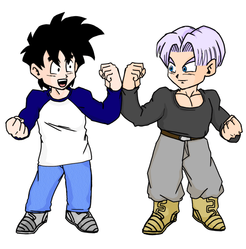 Drawing of Trunks And Goten Fanfiction Kids free image download