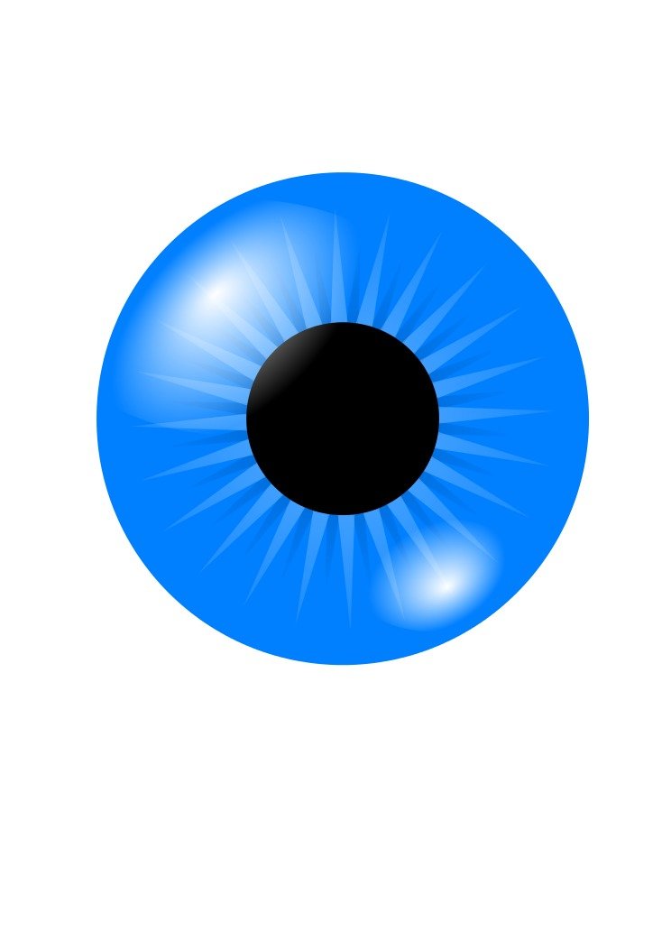 Blue human eye clipart free image download