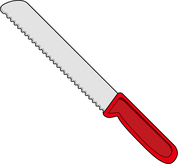 Painted bread knife free image download