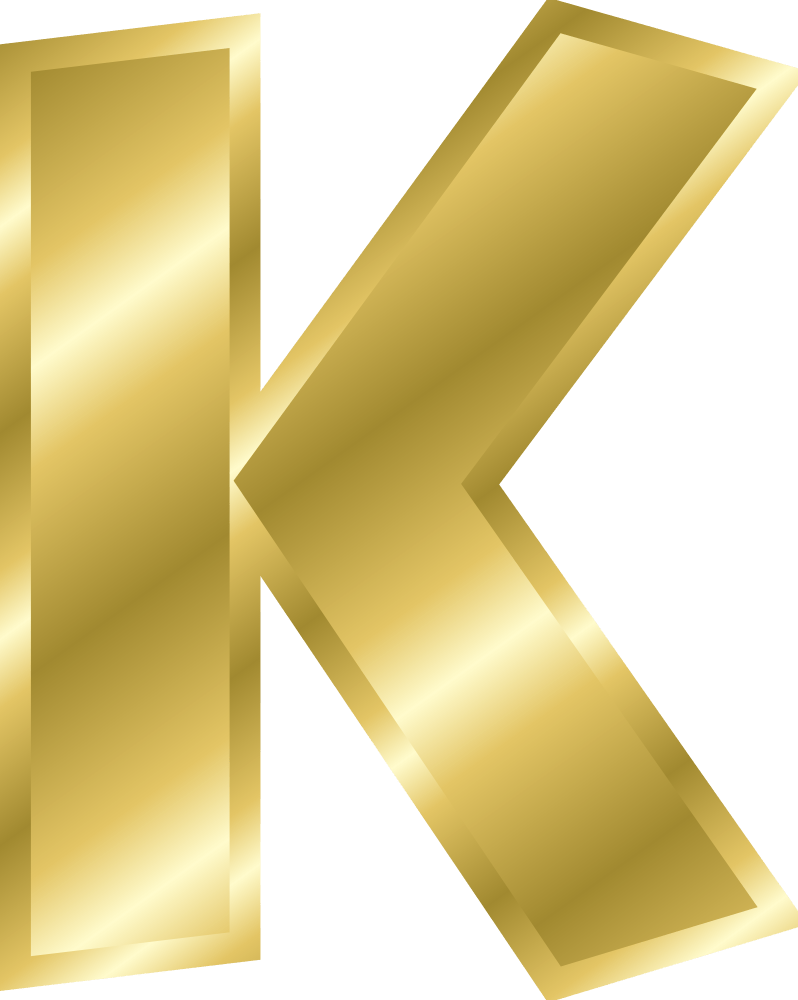 Letters Alphabet Gold k drawing free image download