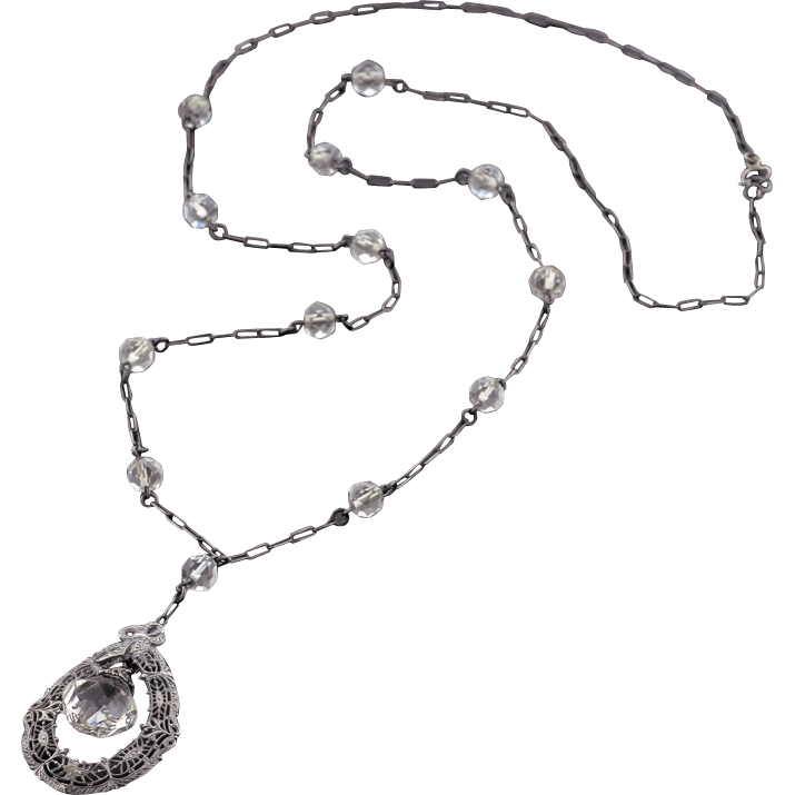 Vintage pendant on a chain free image download