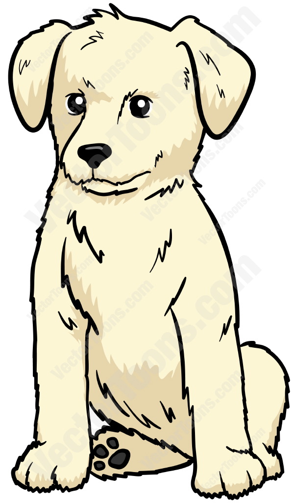 Droll Labrador Retriever Puppies Cartoon l2sanpiero