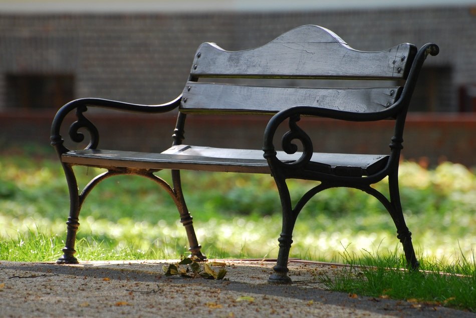 Vintage wooden bench outdoor free image download