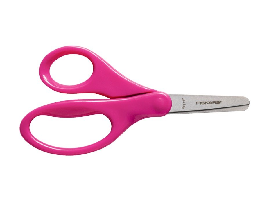 Pink paper cutting scissors free image download