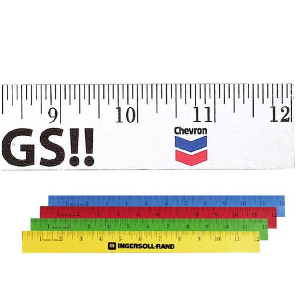 95412 12 Enamel Wood Ruler English Scale free image download