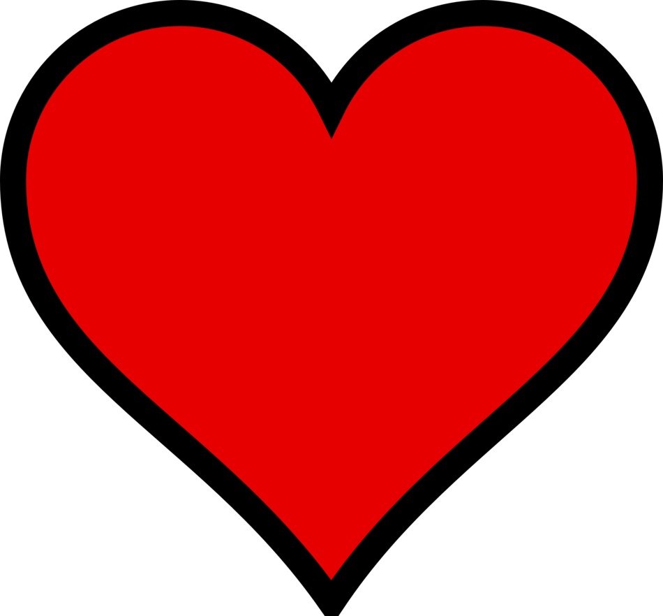 Red Heart clipart drawing free image download