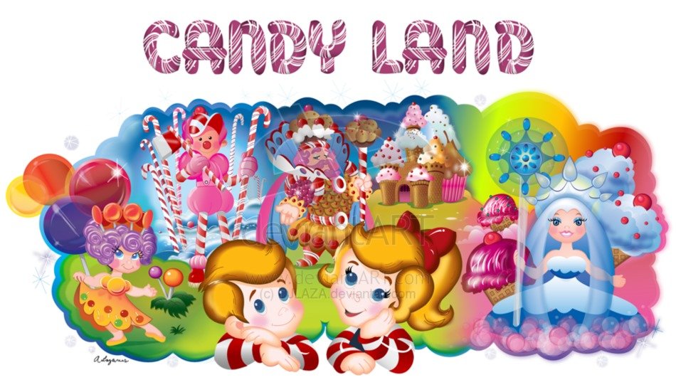 Candy land illustration free image download