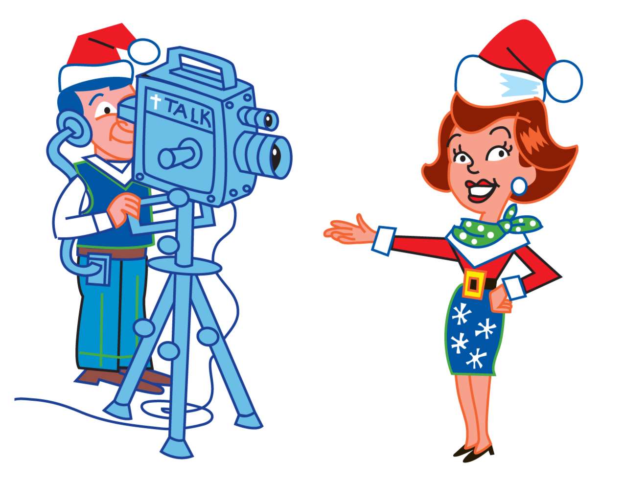 Christmas TV clipart free image download