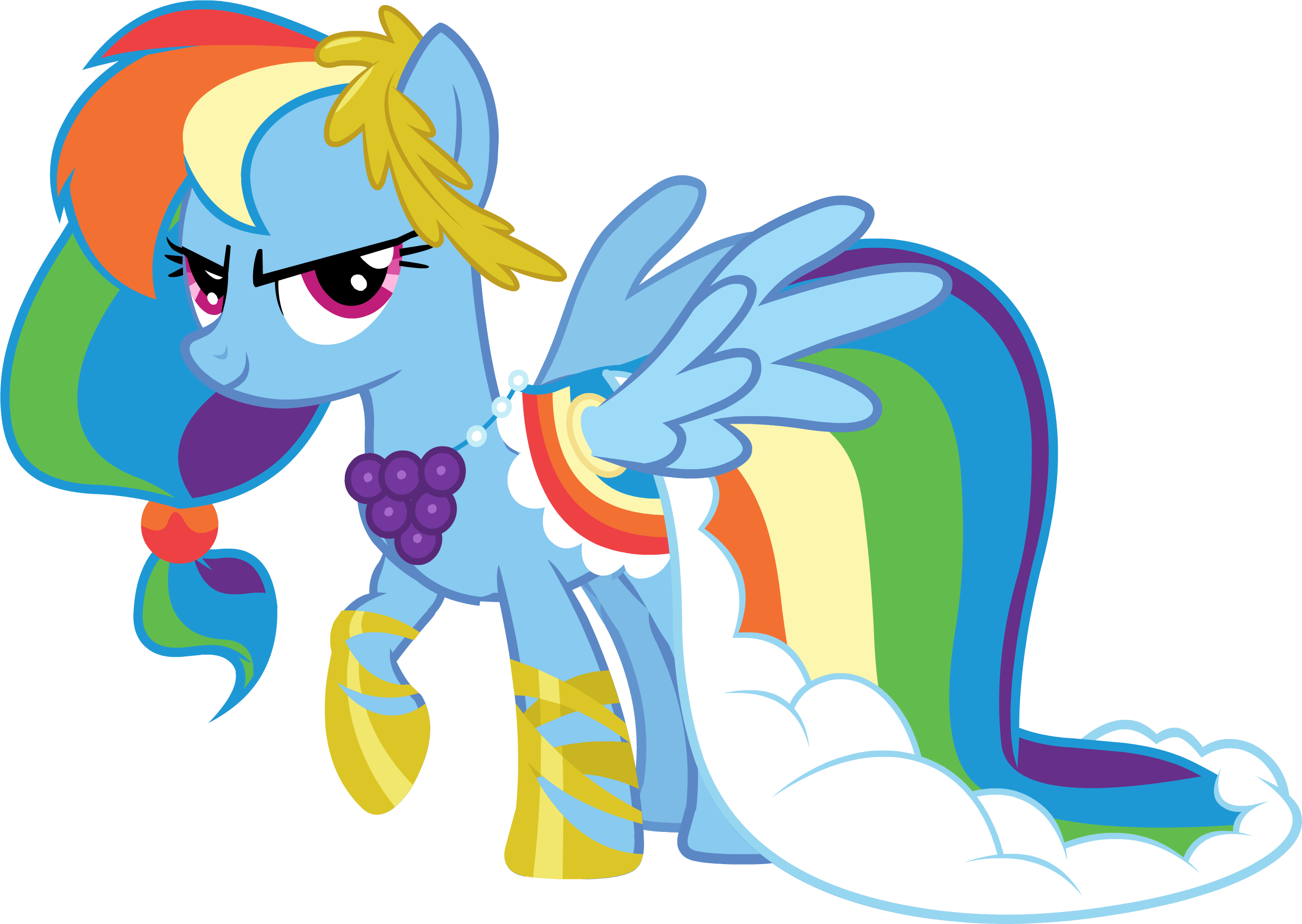 Rainbow dash, My Little Pony character in wedding clothe free image