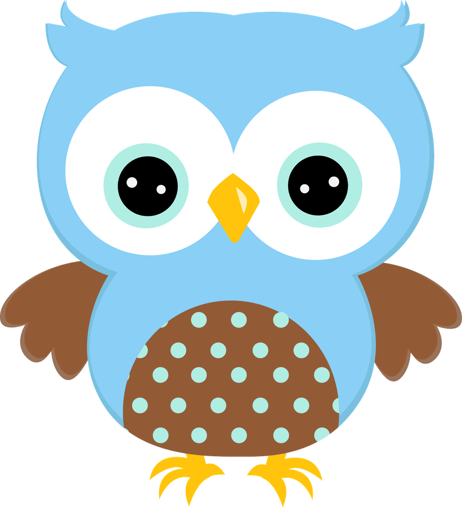 Blue owl drawing free image download