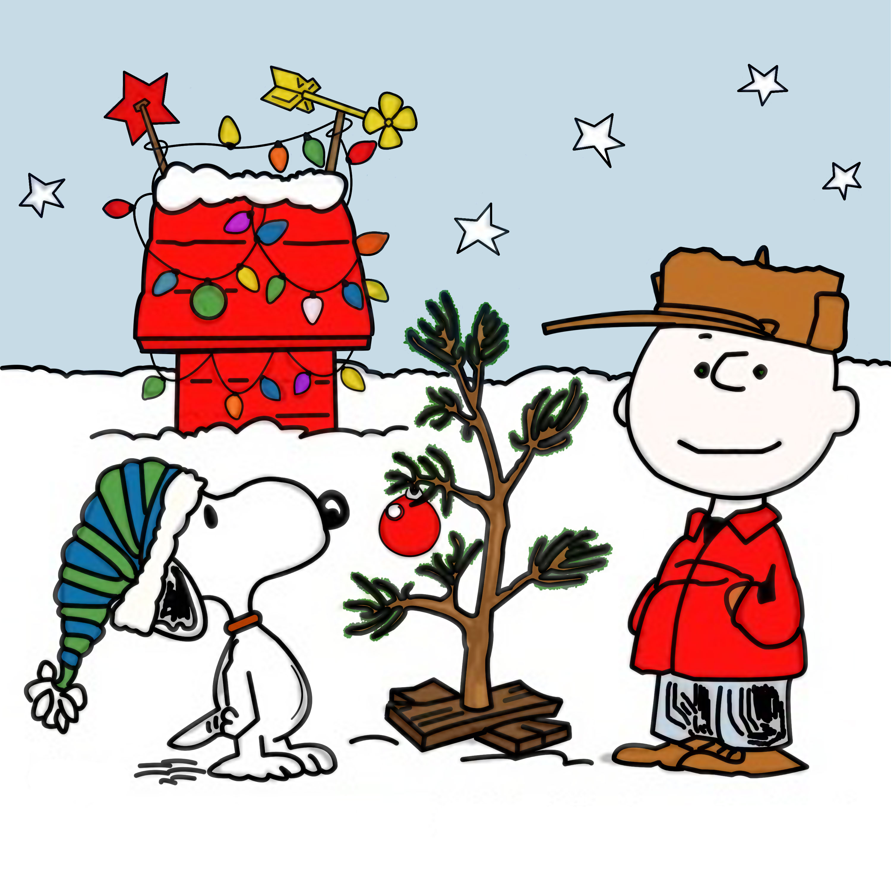 Charlie Brown Christmas drawing free image download