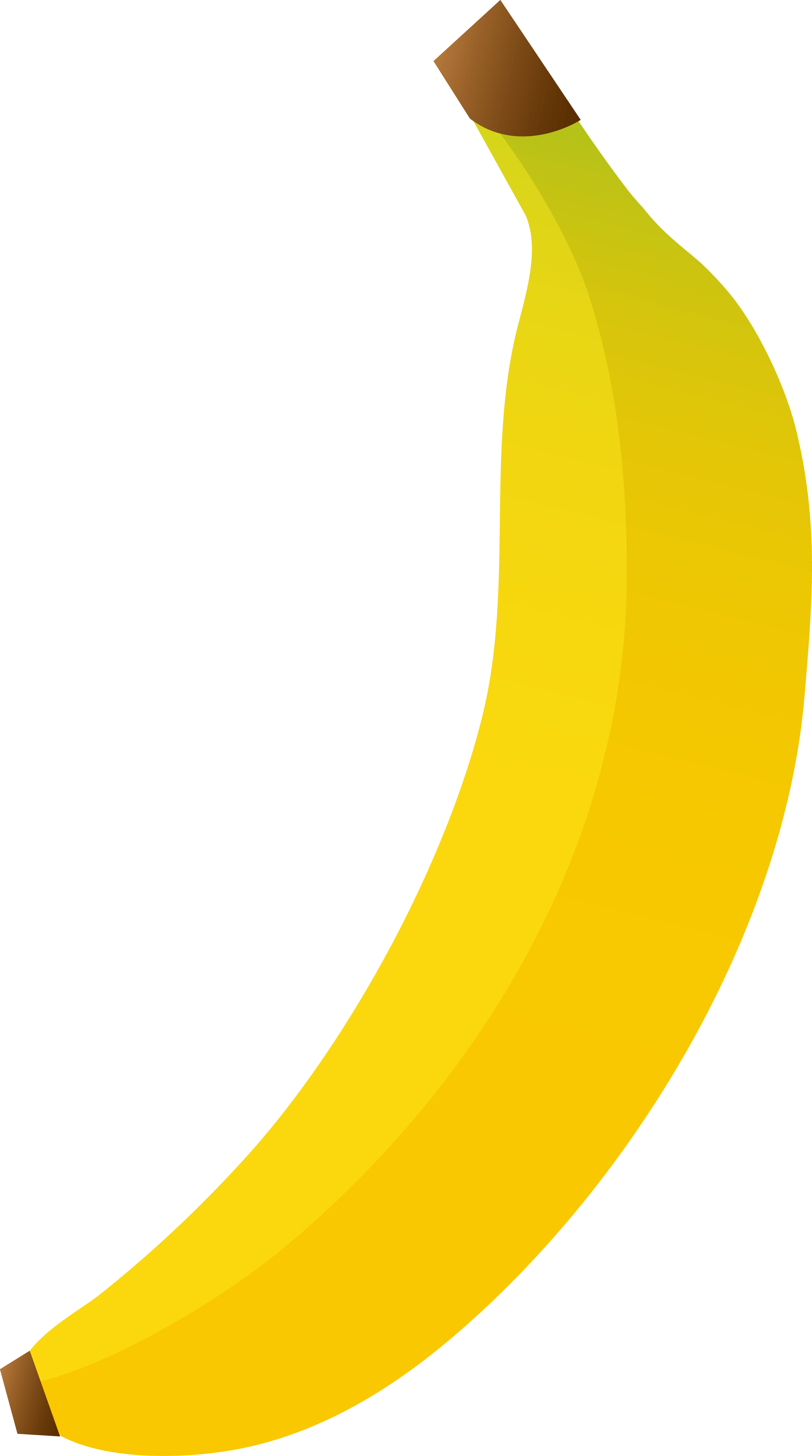 Single Large Yellow Banana drawing free image download