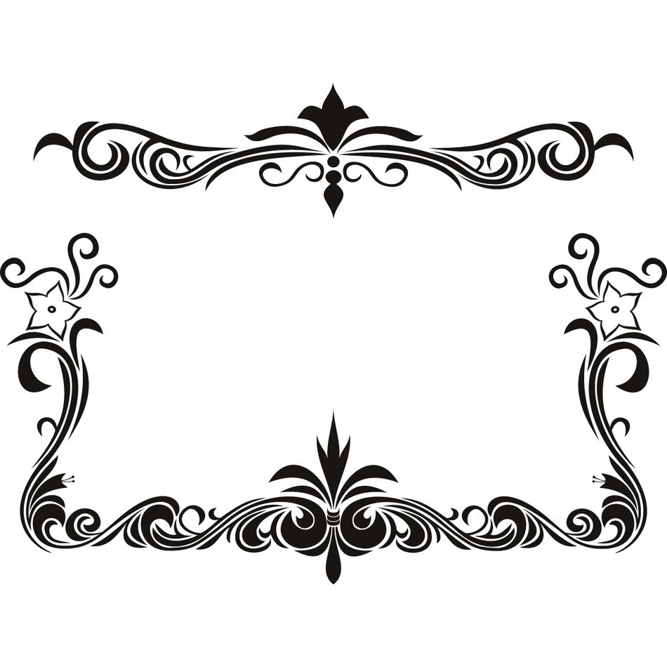Elegant black border free image download