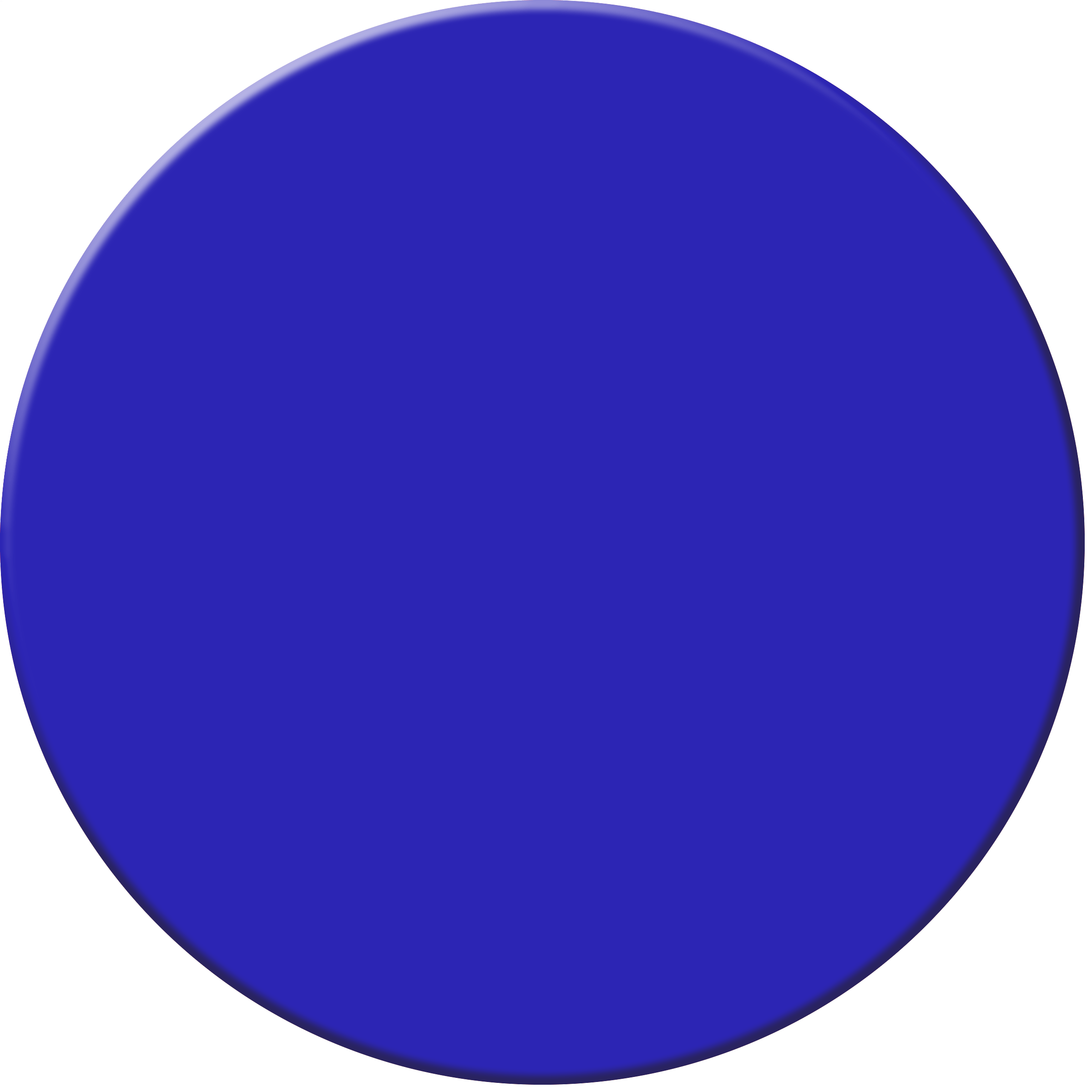 Blue circle at white background free image download